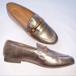 Rohb by Joyce Azria Rose Gold Loafers Size 7